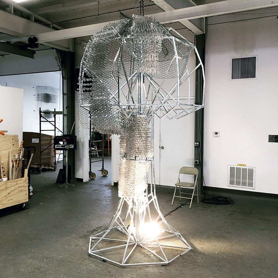 Eco-Artist John K. Melvin talks about the creation and installation of his permanent sculpture "EntroTree" at Sculpture Space NY, 2018